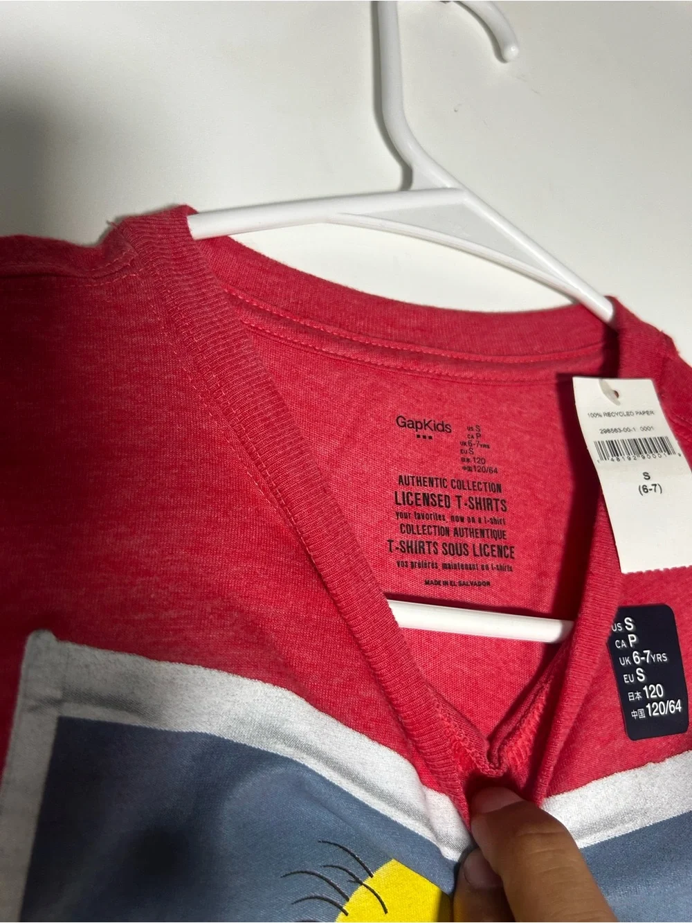 Kids Red Minion Graphic Tee - #WOKEUPLIKETHIS